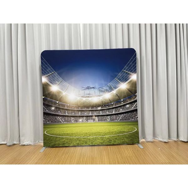 7.6x7.6ft Pillowcase Tension Backdrop 250gsm Fabric Photo Booth Backdrop