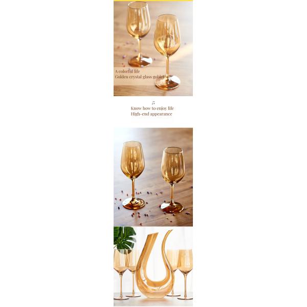 Glass Type Red Wine Goblets Made of Non-Lead Crystal for Classic Burgundy and Bordeaux