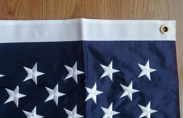 American Flag 3x5ft Outdoor 100% Solar Max Nylon US Flags With Embroidered Stars Sewn Stripes