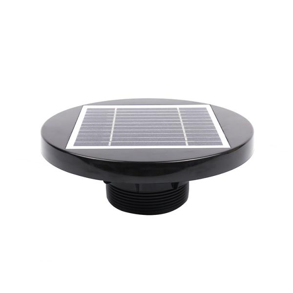 Wireless Exhaust Solar Fan 2500 RPM Black 5.5V 2.5W Solar Powered Attic Vent Fan