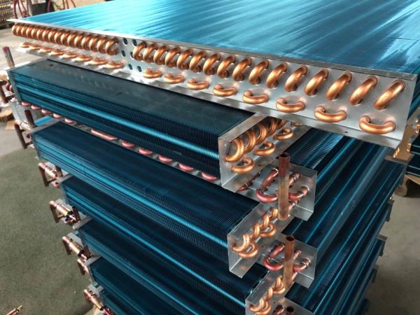 Small Refrigerator HVAC Evaporator Coil Aluminum Louver Fin Copper Tube