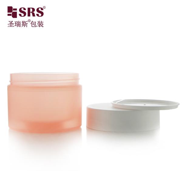 Bouteilles de crème cosmétique à double paroi vide de haute qualité 100g 150g 200g 250g PP PCR