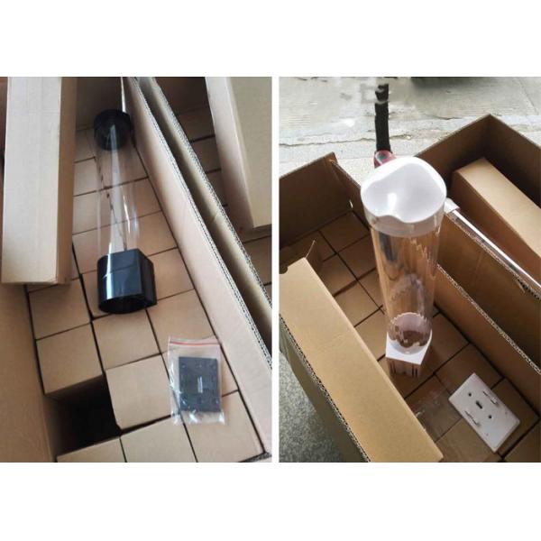 Plastic Water Dispenser Cup Holder Black Color Hygienic Environment Design