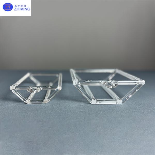 ​​High Purity Quartz Glass Plate With Laser-Drilled Custom-Shaped Through-Holes​​