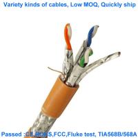 PE espumado livre protegido dobro do oxigênio do cabo da rede de CAT7 SFTP 23AWG