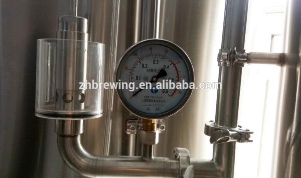 Side Manhole 500l Ss Conical Fermenter , Bright Polished Beer Fermenting Vessel