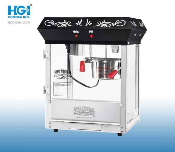 Automatic 4 Ounce Popcorn Maker Machine 50Hz 220V Anti Explosion Glass
