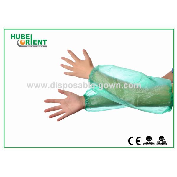 PE imperméable à l'eau à usage unique 16 ou 18 pouces manches de bras en PE pour l'industrie alimentaire / restaurant
