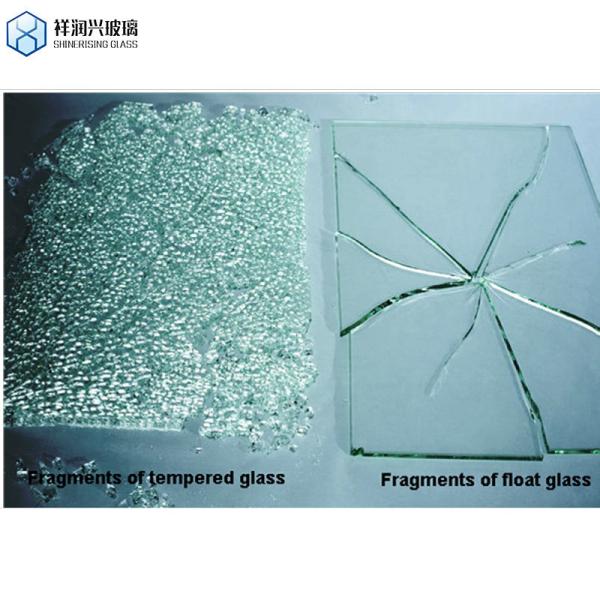 8mm 12mm Thick Tempered Safety Transparent Building Glass with Laminated Technique
