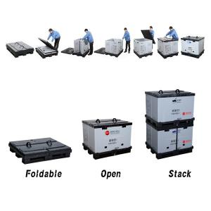 Collapsible Plastic Container Pallet Stackable heavy duty Moving Box