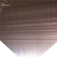 Feuille balayée croisée en bronze 1219x2438mm d'acier inoxydable de délié