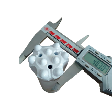 9 Tooth Configuration 48mm Diameter R32 Threaded Button Bit For Efficient Rock Drilling In Medium Hard To Hard Formations
