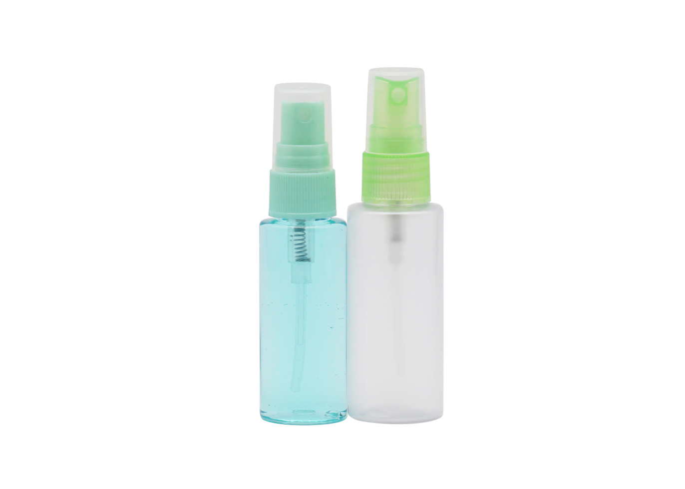 Бутылка прозрачной пластмассы с любимцем насоса 60ml 100ml брызг