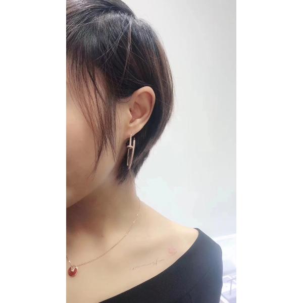 18k Gold Car Tier Juste Un Clou Earrings Full Set Gift Box With Certificate Vs Natural Diamonds