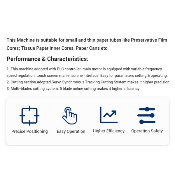 OEM ODM Eco-friendly Biodegradable Paper Tube Processing Equipment Energy-saving Paper Tube Machine