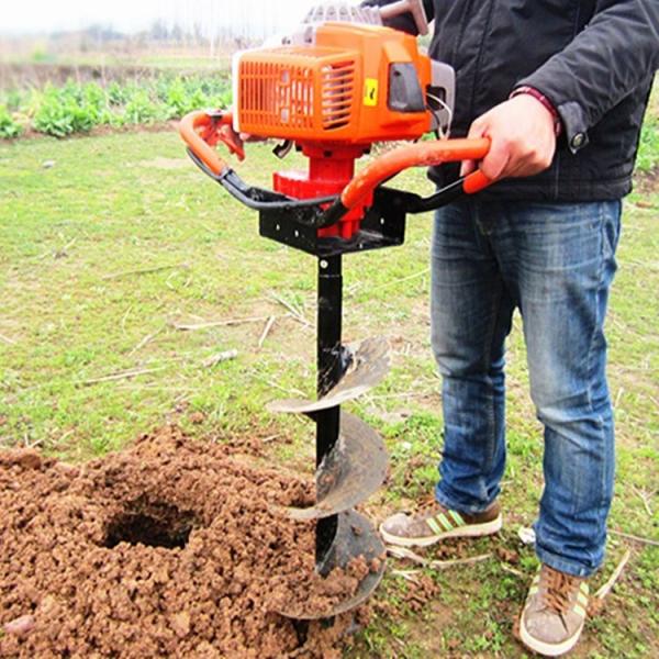 High Digging Power Small Type Garden Hole Tools Gasoline Earth Auger Drill Auger 7-80CM