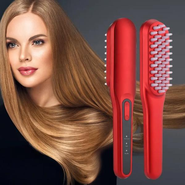 Массаж скальпа гребня Massager вибрации EMS гребня выпадения волос щетки Phototherapy анти-