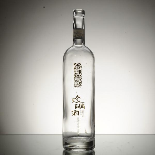 Decal Surface Handling Custom Giant 750ml 1000ml Empty Brewing Gin Rum Decanter Alcohol Liquor Plum Wine Glass Bottle