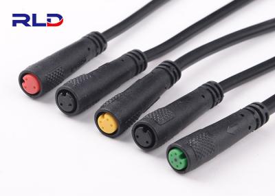 6 Pin 2A M8 IP65 Waterproof Wire Connector Plugs For E Bike