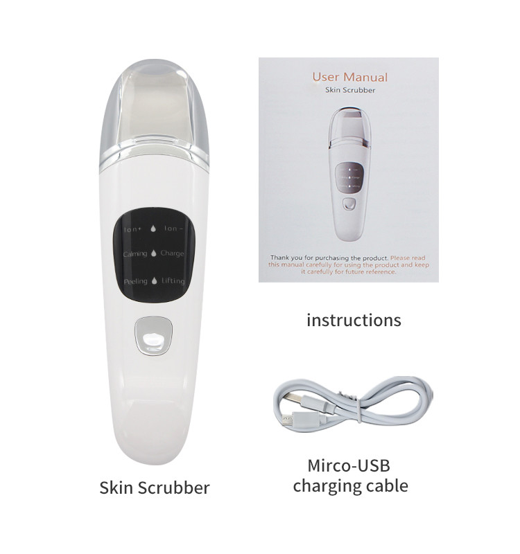 USB Plugs Blackhead Remover Ultrasonic Skin Scrubber for Deep Cleaning and Moisturizing