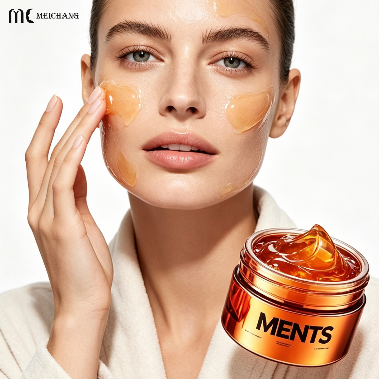 30g/50g/40ml/100ml/120ml Curved Waist Glass Skincare Packaging Set(MC-331)