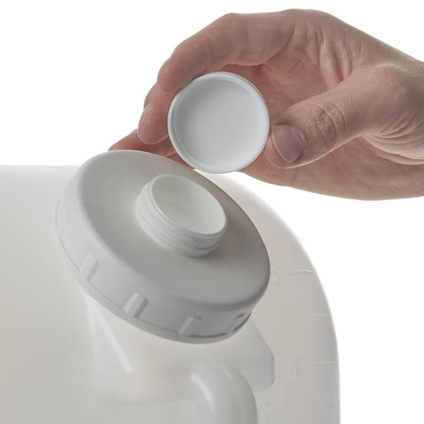 5 Gallon Plastic Dispenser Carboy with Spigot, HDPE, Natural Gallon Dispenser Replacement Faucet Replacement Cap