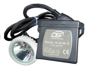 DC 4.2V ATEX KL5LM LED Mining Light 15000 Lux 6.5Ah , Black Miners Safety Lamp