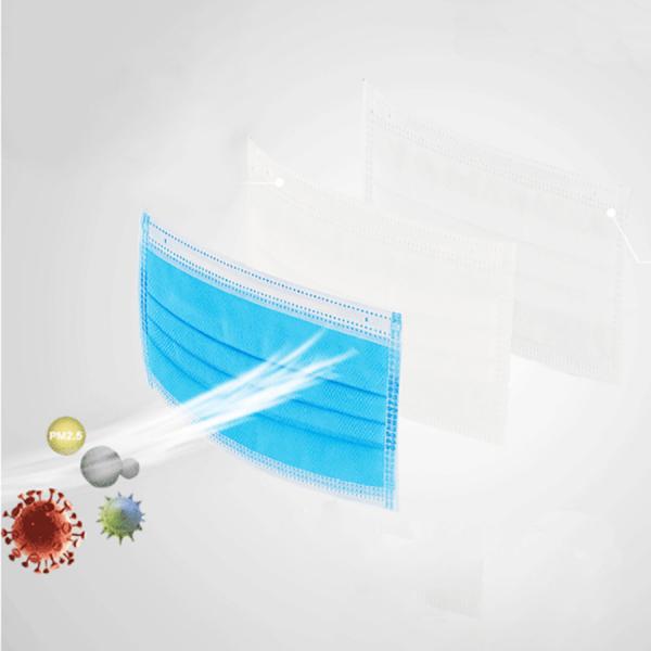 Comfortable Non Woven Disposable Masks , Colored Medical Face Masks