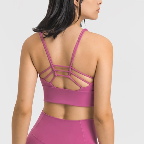 Wholesale Nude Women Sports Bra New Fashion Sxey Yoga Running Bra Tops