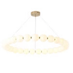 Светодиодные энергосберегающие стеклянные подвесные лампы Столовая Ресторан Люстра 25-30М2