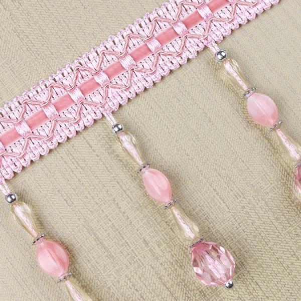 Handmade fashionable chain beads lace tassels fringes for curtain/sofa/pillow decoration