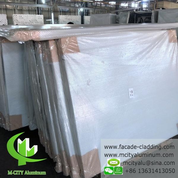 Внешняя металлическая алюминиевая фасадная стена с металлическими изображениями