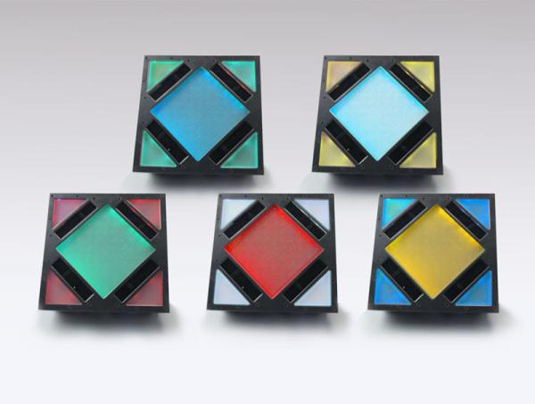 Color Changing Solar Stone Paver Brick Landscape Lightings Eco Friendly Solar Stepping Stone Lights With Factory Price