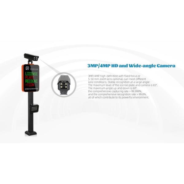Парковочный диспенсер LPR с HD камерой и светодиодным экраном для системы ANPR LPR ALPR