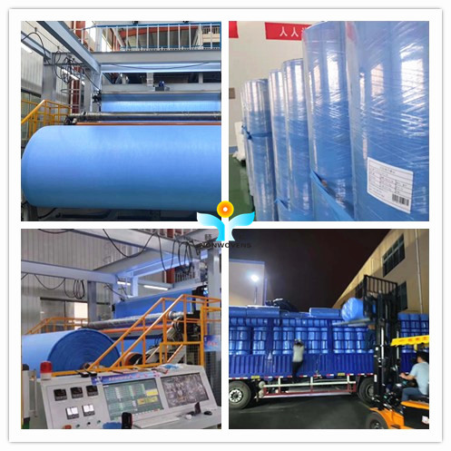 35gsm SMS Non Woven Fabric Waterproof Repellent For Surgical Gown