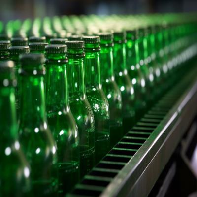 Ligne de production de bouteilles de vin vert bouteille de verre machine de fabrication de bouteilles de verre