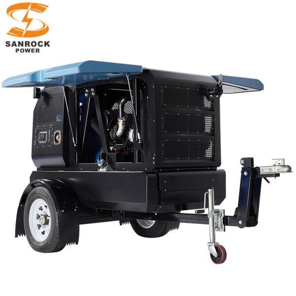 Bomba de agua diésel de alta presión, remolque de control de inundaciones de emergencia, bomba de alcantarillado montada