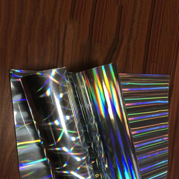 Multiple Extrusion Laser Embossed PET Rainbow Holographic Film For Decoration