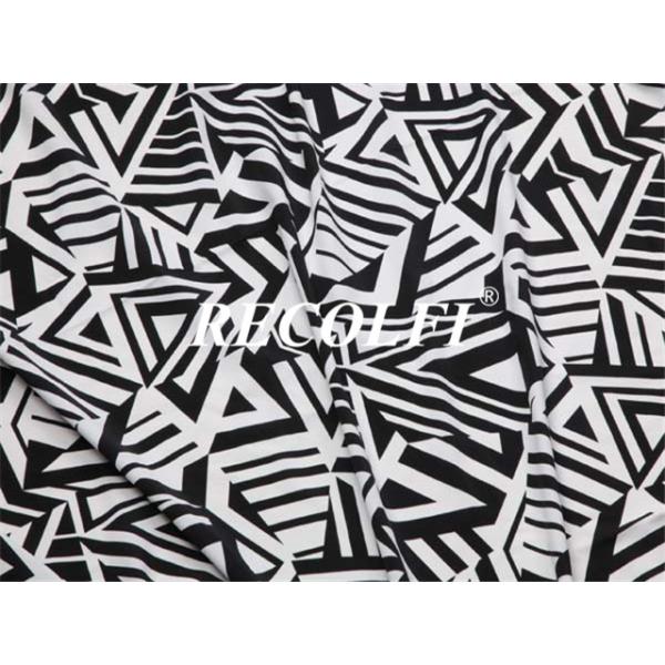 Simple Stripe Design Print Women'S Activewear Fabric Eco Friendly Nylon Material