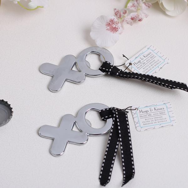 Hugs & Kisses from Mr. & Mrs. Wedding Bottle Openers