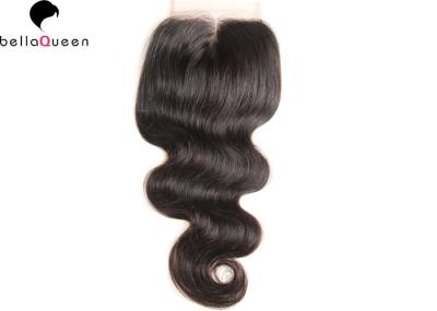 Natural Black 100% Malaysian Virgin Hair Body Wave Hair Closure NO Chemical
