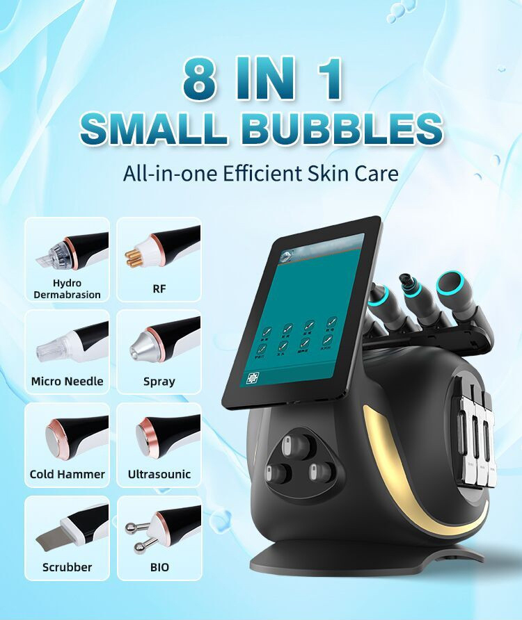 8 In 1 Hydro Oxygen Machine For Salon Facial Skin Care Treatment