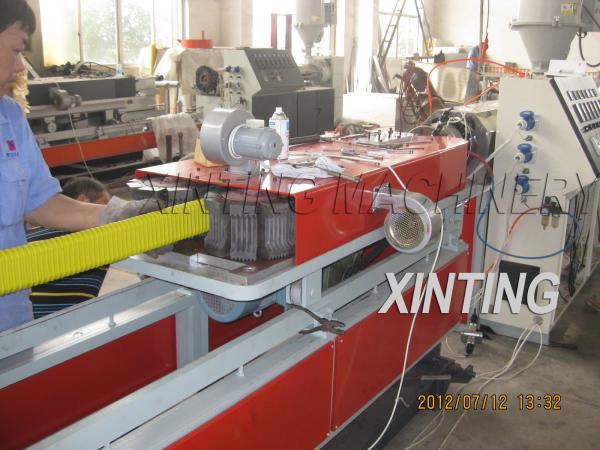 PE Prestressed Flat Corrugated Pipe Production Line 2 3 4 Flat Model Siemens Motor