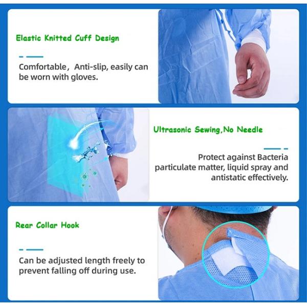 CE устранимых медицинских мантий SMS SMMS противобактериологический одобрил