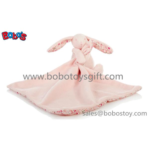 CE approved good quanlity infant toy plush baby bunny hold blanket