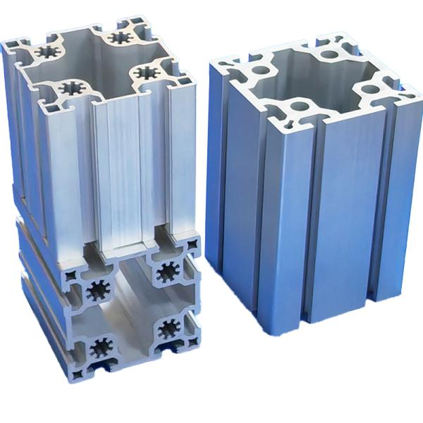 Black V Slot Aluminium Extrusion 6061 6063 Industrial Aluminum Profiles
