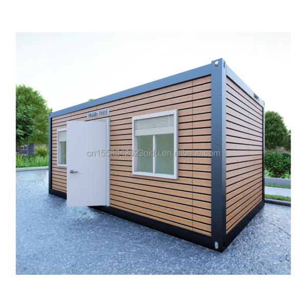 20ft Prefabricated Wooden House Steel Frame Tiny Home for Forest Residential Container Mobile Prefabricated Houses Sale