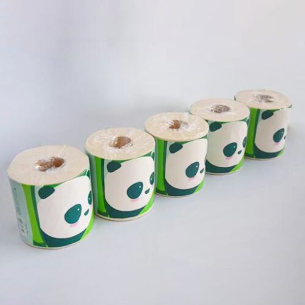 Custom Logo 3 Ply Toilet Paper Roll Bulk Toilet Pap Tissu in Bulk Roll Soft Toilet Tissue Core Paper
