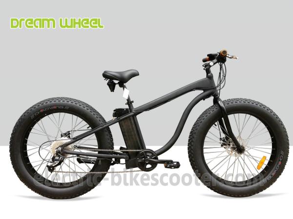 26 X 5.0 Electric Beach Cruiser Bicycle , Beach Cruiser 500W Electric Bike