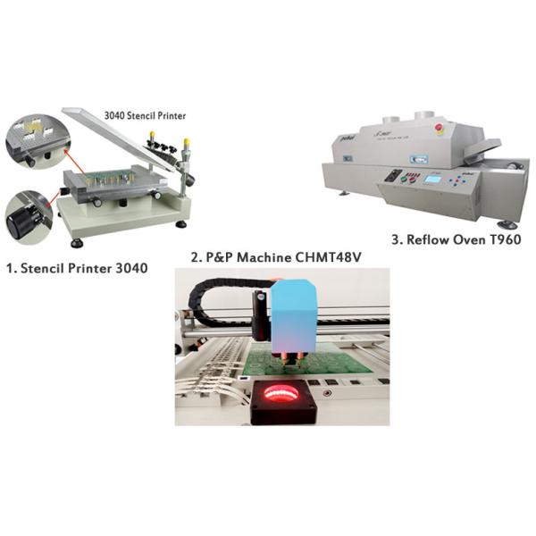 PCB Manufacturing Equipment SMT Production Line Manual Pick And Place Machine